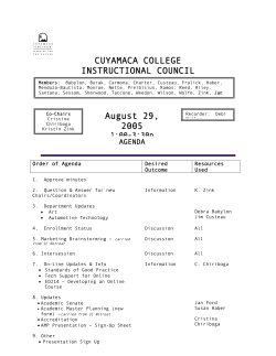 Agendas
