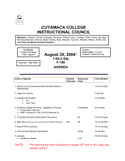 Agendas