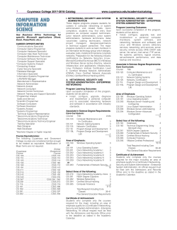 Degrees/Certificates