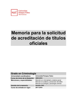 Mem ria de la titulaci