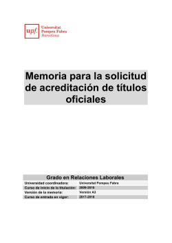 Mem ria de la titulaci