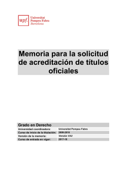 Mem ria de la titulaci