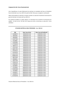 Grau en Periodisme