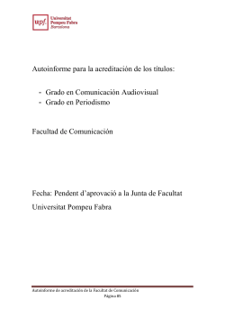 Autoinforme i Pla de Millora