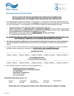 Distribution Operator Exam Application