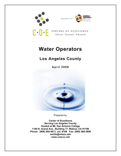 LA County Water Industry Employment