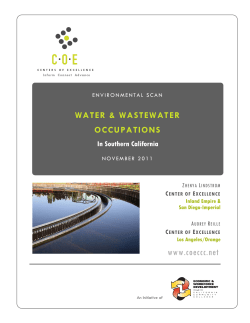 Southern California Water Industry Employment