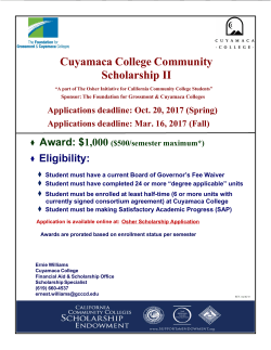 Eugene Vivian Monroe Memorial/Osher Scholarship