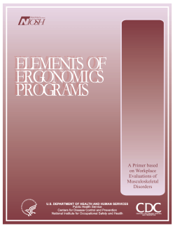 NIOSH - Elements of an Ergonomic Programs