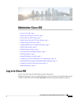 Administer Cisco ISE