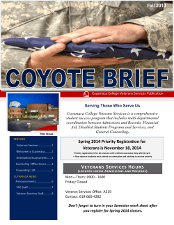 Coyote Brief - 2013 Fall Issue