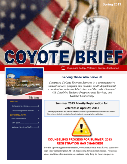 Coyote Brief - 2013 Spring Issue