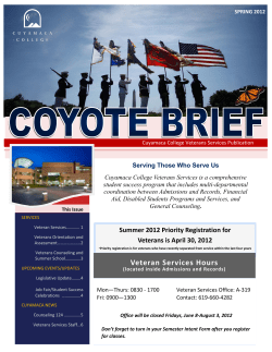Coyote Brief - 2012 Spring Issue