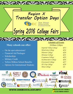 Spring San Diego Education Consortium (SDEC) Fair