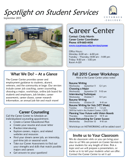 September - Career Center