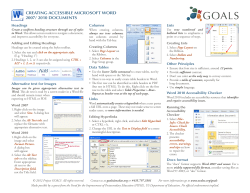 Cheat Sheets for PowerPoint, MS Word and PDF's