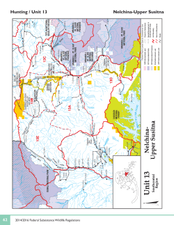 Current Unit 13 Federal Hunting Regulations