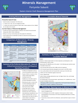 Mining in the Fortymile Poster