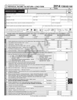 MO-941 Return of Income Taxes