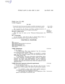 Telework Enhancement Act of 2010