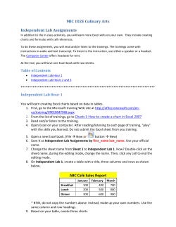 Independent Lab Assignments