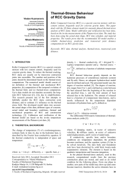Thermal-Stress Behaviour of RCC Gravity Dams
