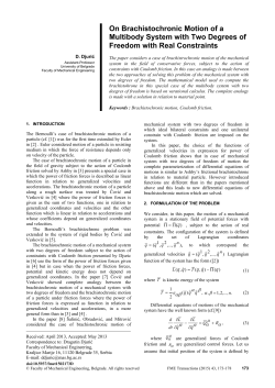 On Brachistochronic Motion of Multibody System with Two Degrees of Freedom with Real Constraints