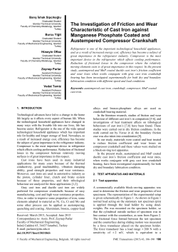 The Investigation of Friction and Wear Characteristic of Cast Iron against Manganese Phosphate Coated and Austempered Compressor Crankshaft