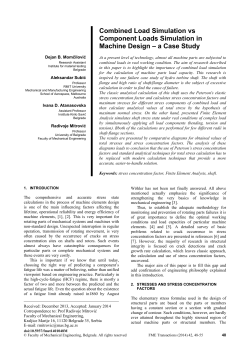 Combined Load Simulation vs Component Loads Simulation in Machine Design &ndash; a Case Study