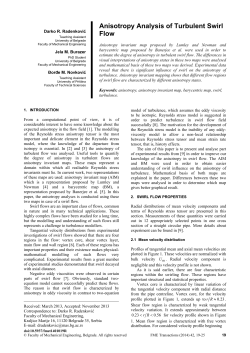 Anisotropy Analysis of Turbulent Swirl Flow