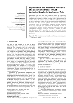 Experimental and Numerical Research of a Supersonic Planar Thrust Vectoring Nozzle via Mechanical Tabs