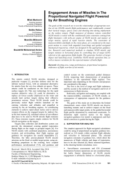 Engagement Areas of Missiles in the Proportional Navigated Flight Powered by Air Breathing Engines