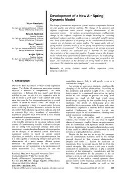 Development of New Air Spring Dynamic Model