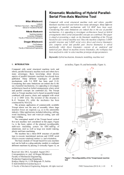 Kinematic Modelling of Hybrid Parallel-Serial Five-Axis Machine Tool
