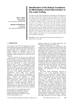 Identification of the Robust Conditions for Minimization of the HAZ and Burr in CO2 Laser Cutting