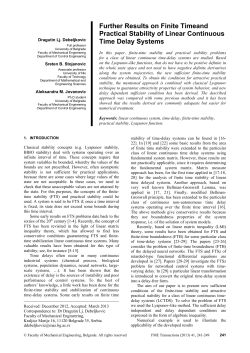 Further Results on Finite Timeand Practical Stability of Linear Continuous Time Delay Systems