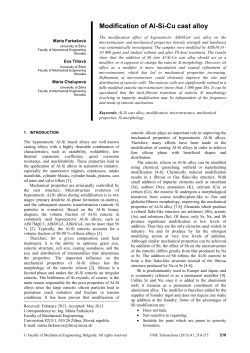 Modification of Al-Si-Cu cast alloy