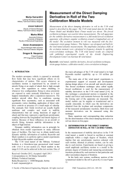 Measurement of the Direct Damping Derivative in Roll of the Two Callibration Missile Models