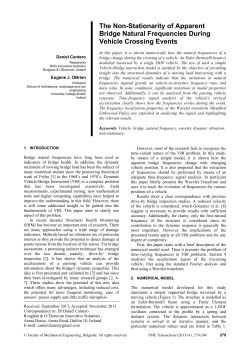 The Non-Stationarity of Apparent Bridge Natural Frequencies During Vehicle Crossing Events