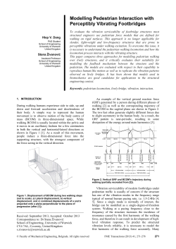 Modelling Pedestrian Interaction with Perceptibly Vibrating Footbridges