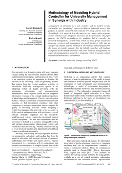 Methodology of Modeling Hybrid Controller for University Management in Synergy with Industry