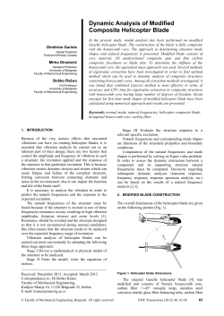 Dynamic Analysis of Modified Composite Helicopter Blade