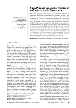 Fuzzy Practical Exponential Tracking of an Electrohydraulic Servosystem