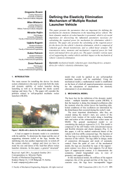 Defining the Elasticity Elimination Mechanism of Multiple Rocket Launcher Vehicle