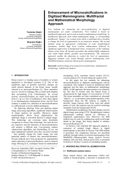Enhancement of Microcalcifications in Digitized Mammograms: Multifractal and Mathematical Morphology Approach