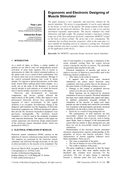 Ergonomic and Electronic Designing of Muscle Stimulator