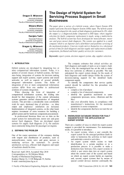 The Design of Hybrid System for Servicing Process Support in Small Businesses