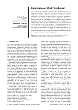 Optimization of Wind Farm Layout