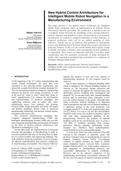 New Hybrid Control Architecture for Intelligent Mobile Robot Navigation in a Manufacturing Environment