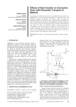 Effects of Heat Transfer on Convection Dryer with Pneumatic Transport of Material